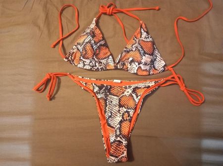 Bikini Reptiliani Summer Orange - L