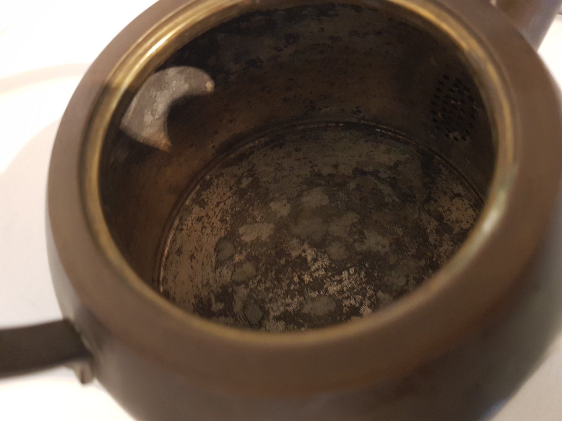 Teiere: Messing Teekanne mit Rechaud – Usato da Münchenstein venduto da tsp01 8