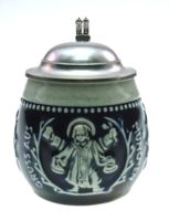Kleiner Münchnerkindl Souvenir Bierkrug Zinndeckel