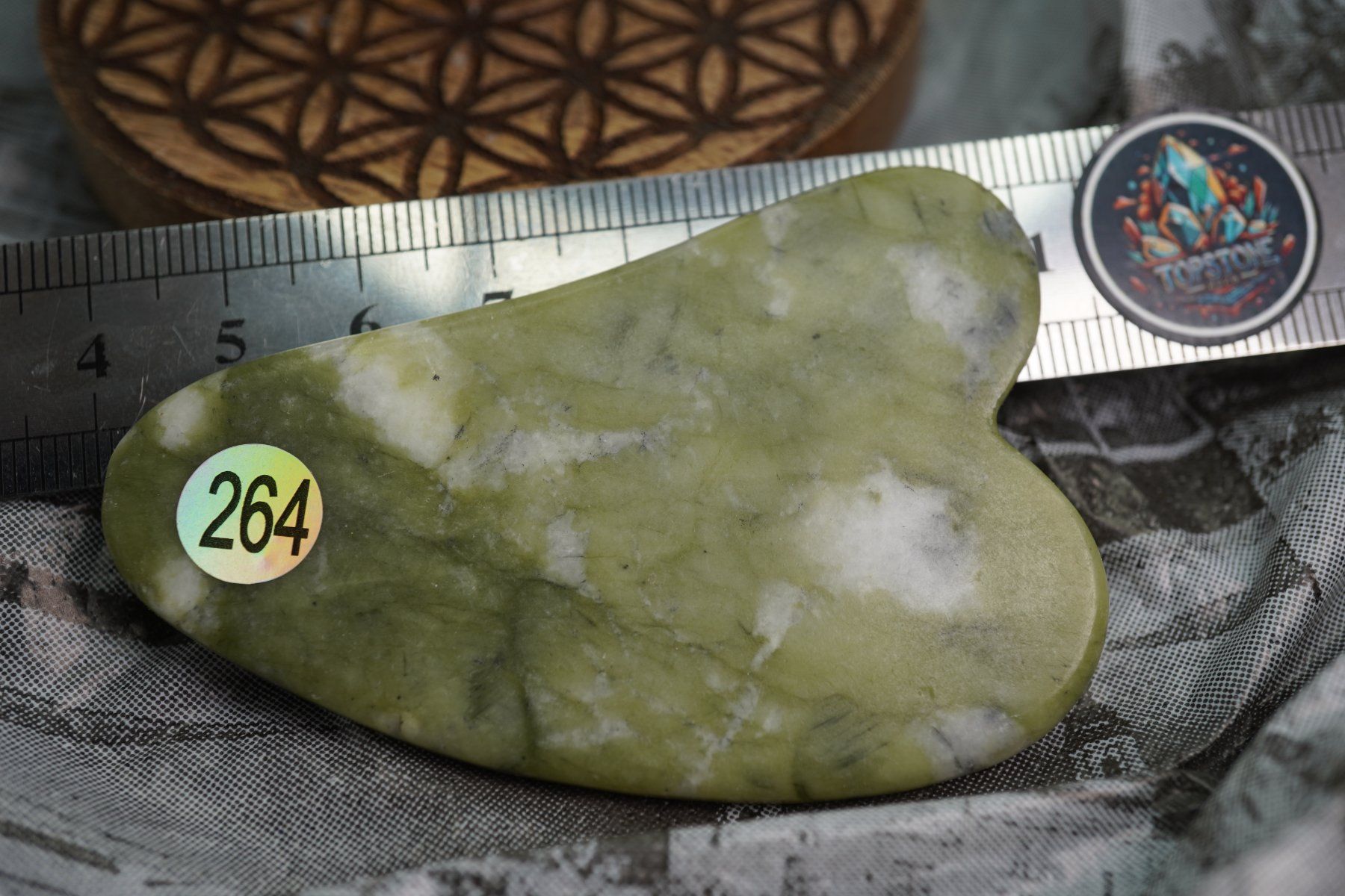 Minerali & Pietre curative: Gua Sha Massage-Stein Jade Grün ab 1.- – Nuovo e nell'imballaggio originale da Eschenbach SG venduto da topstone 4