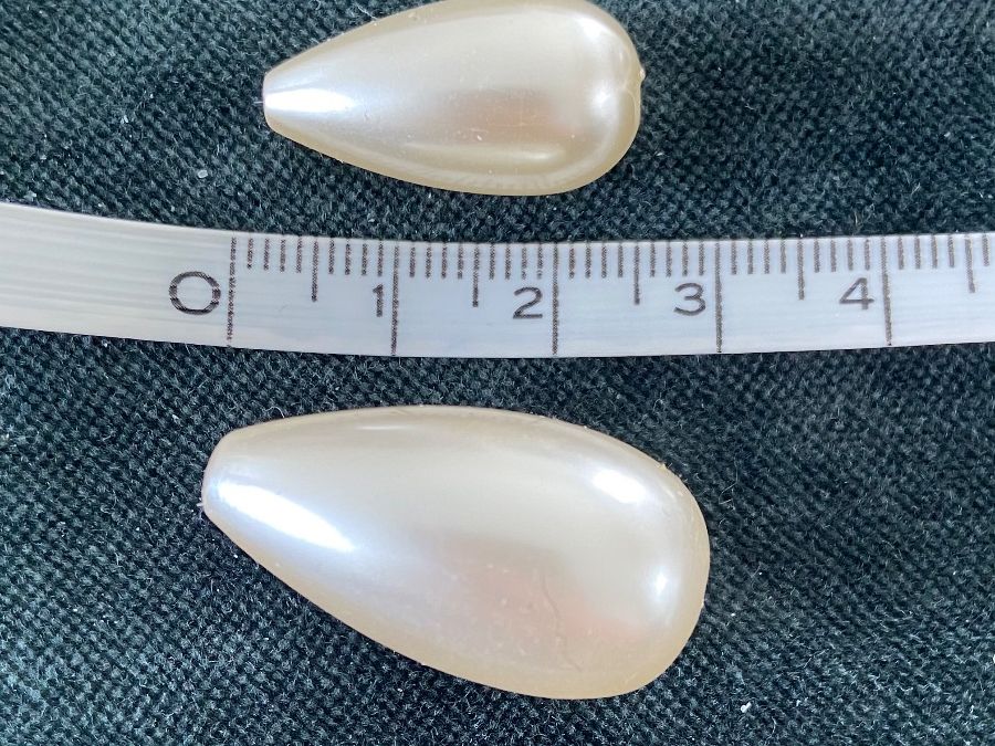 Perle (finte): 19 Perlen, Basteln, Schmuck, Perlenmix Creme – Nuovo (secondo la descrizione) da Luzern venduto da waterfront1 3