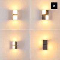 Moderne Wandlampe, Würfel Design, Top Zustand, Grau!