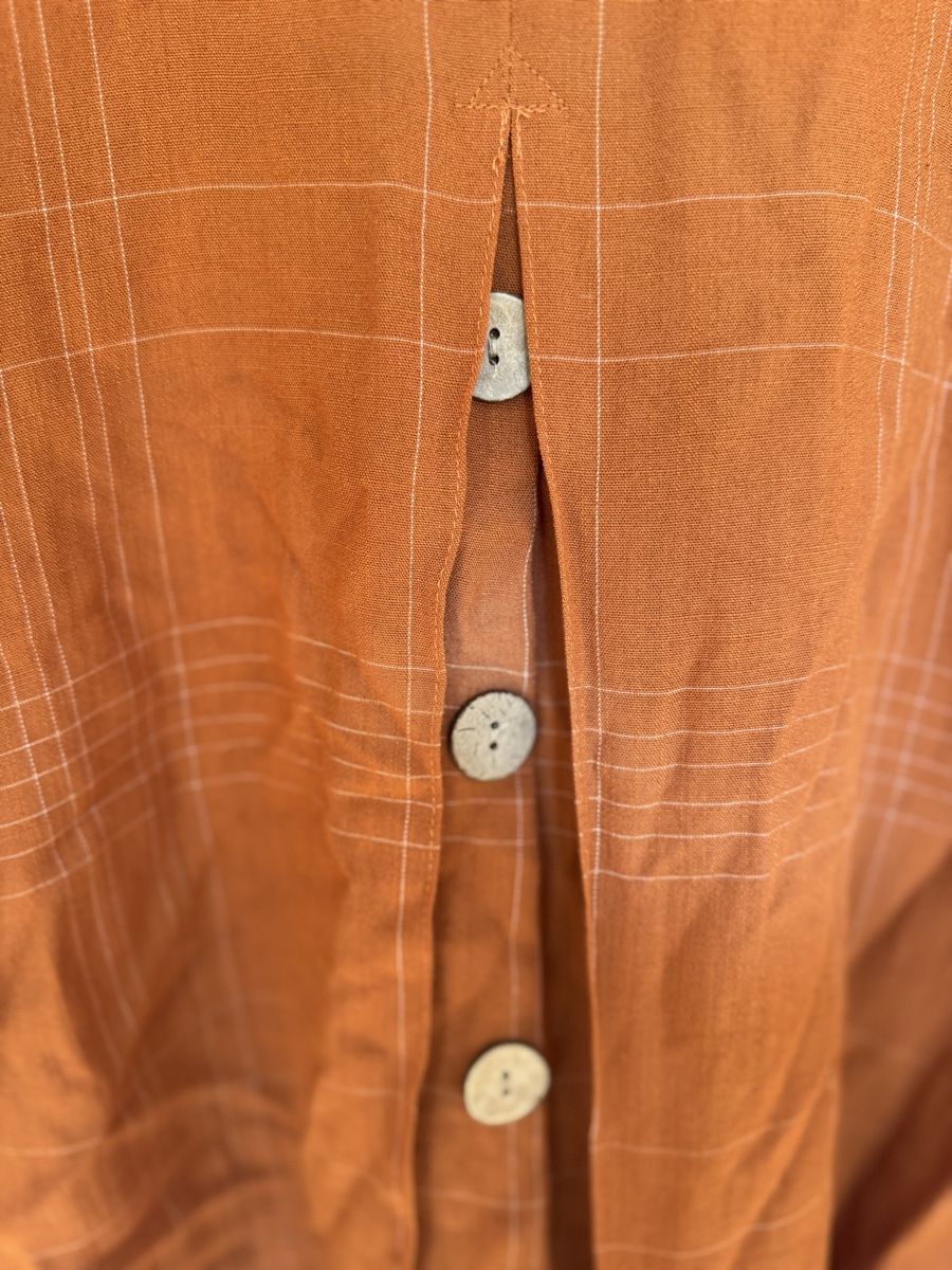 Ulla Popken Camicette: Bluse Ulla Popken kariert orange Grösse 50/52 – Usato da Turbenthal venduto da elizameise 2