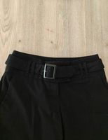 Schwarze Hose mit Gürtel, Grösse 36, Top Zustand!
