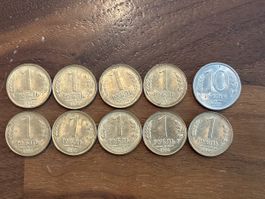 Seltene Rubel-Münzen Sammlung, Jahrgänge Russland