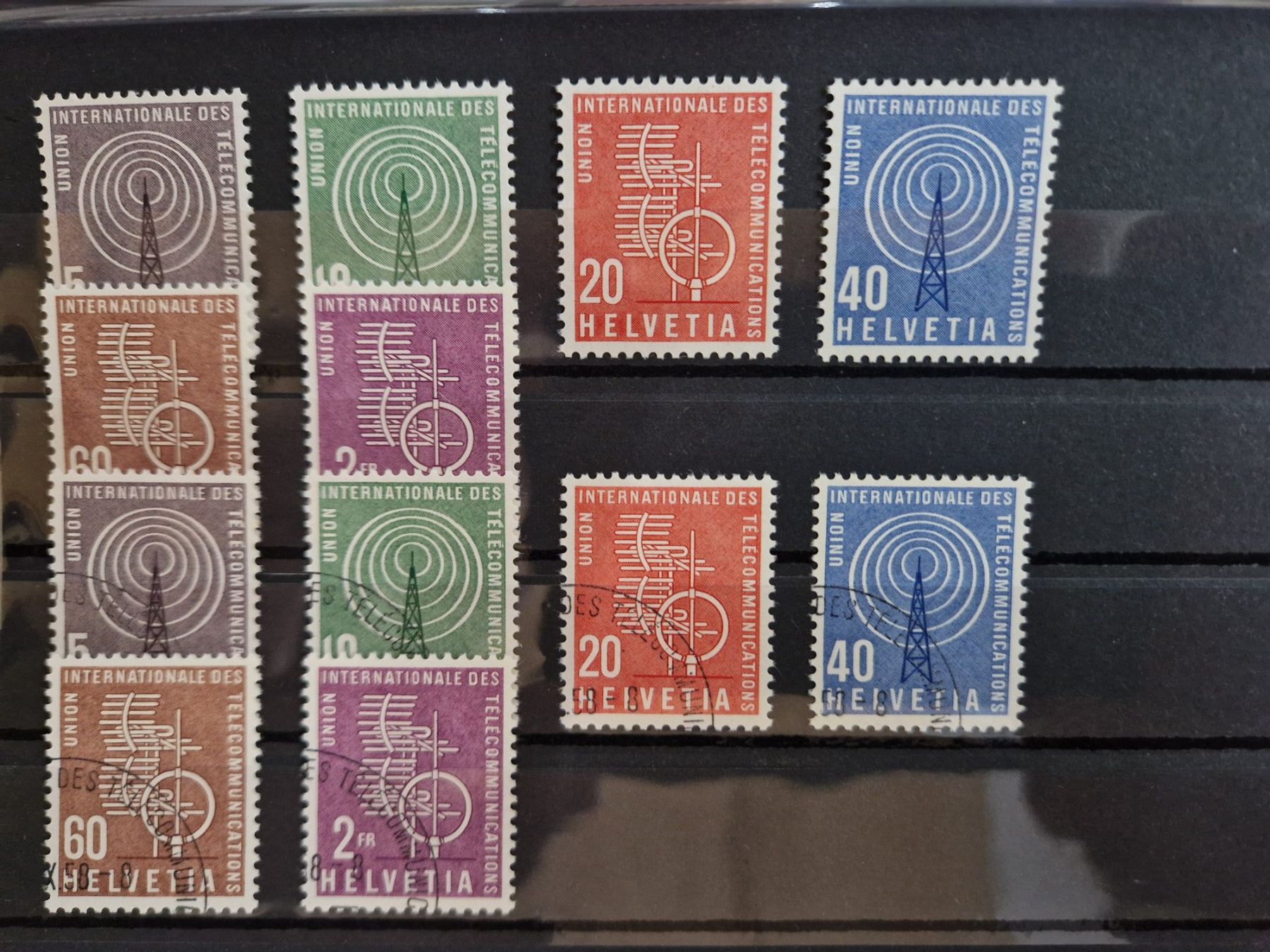 Alle Briefmarken: UIT 1 - 6  postfrisch** + gestempelt – Gebraucht aus Bouveret von hckoala