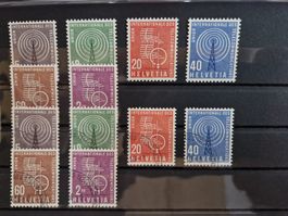 UIT 1 - 6  postfrisch** + gestempelt