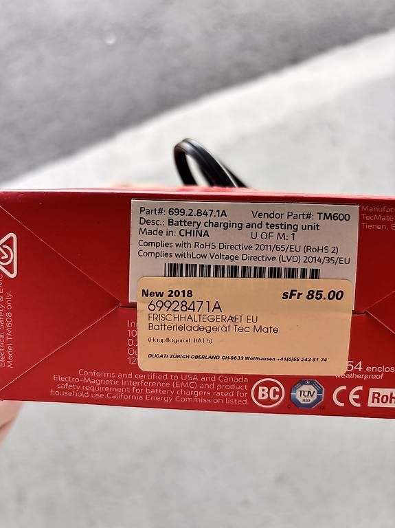 Recipients et similaires: Ducati FRISCHHALTEGERAET  – D'occasion à Einsiedeln par muku67 2