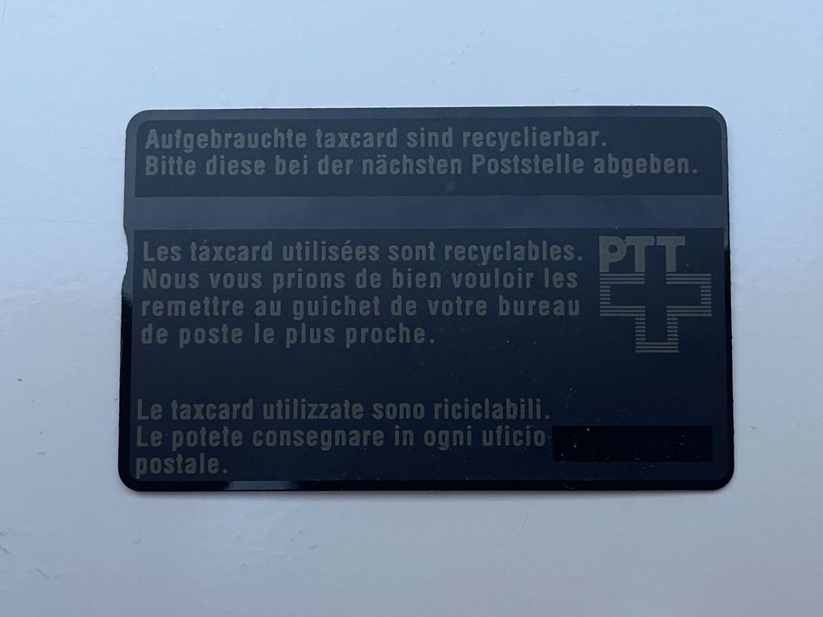 Telefon- & Taxkarten: Taxcard PTT Timbres-poste suisses – Gebraucht aus Fribourg von tinavon 1