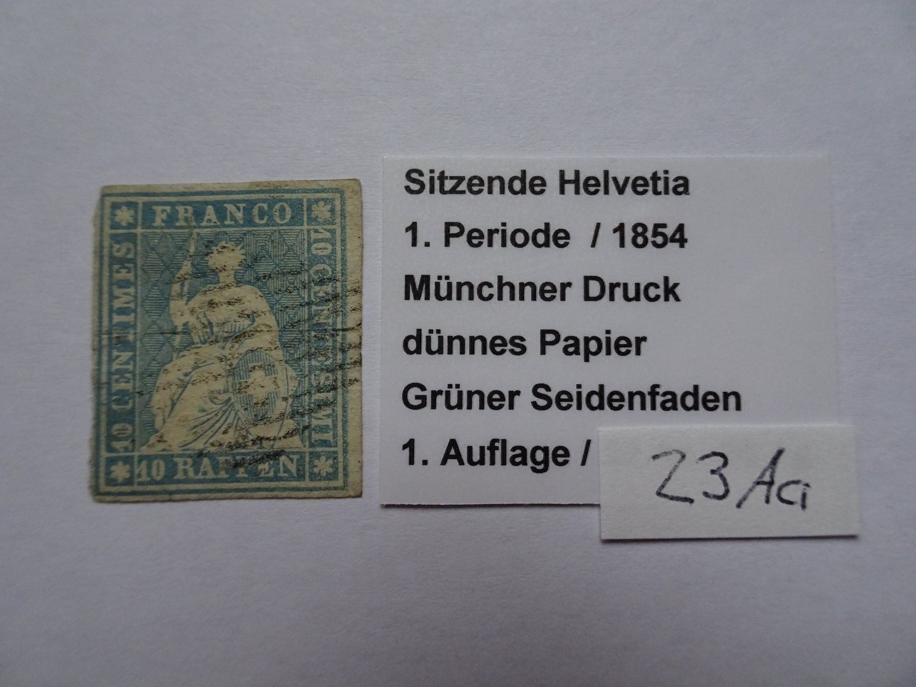 Tutti i francobolli: 10er-Strubel 1854 – Usato da Aadorf venduto da Chnorli-Furz