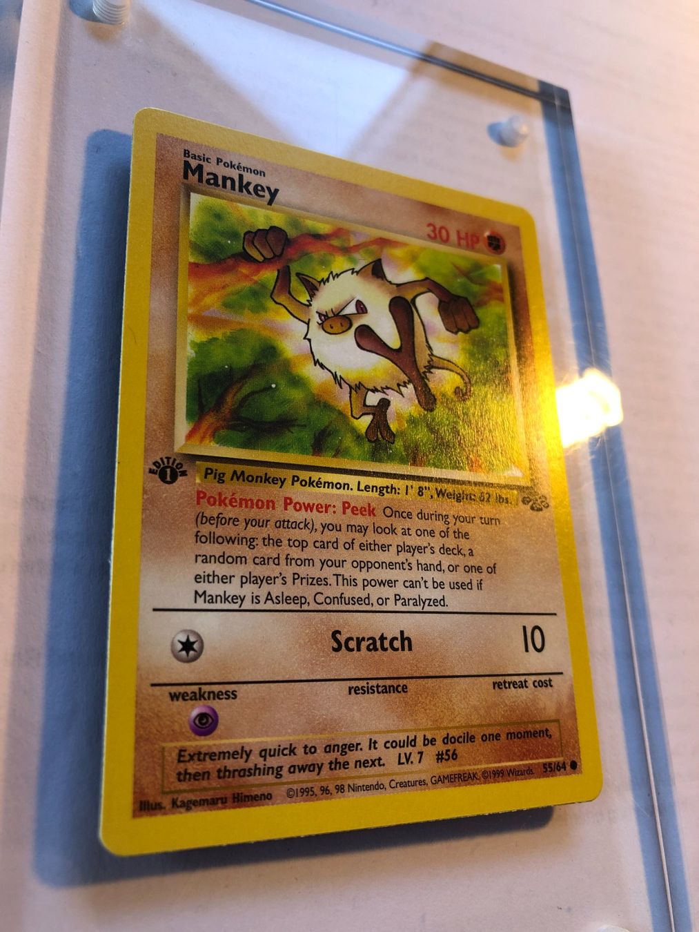Sammelbilder & Trading cards: Mankey 1st Jungle - NM - ab 1.- – Gebraucht aus Giubiasco von dan_pr8b 1