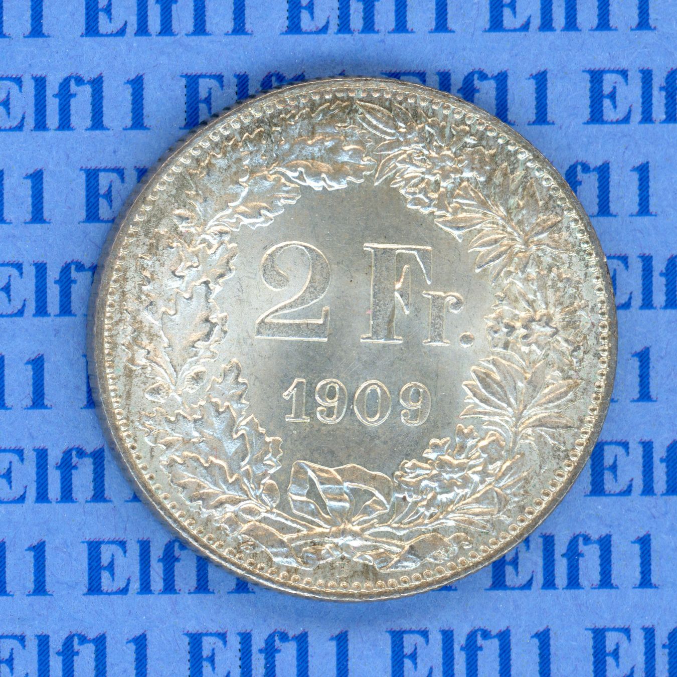 Tutti le monete: CHF___2.00 1909 -stgl 2 Franken – Nuovo (secondo la descrizione) da Widnau venduto da Elf11