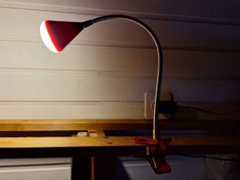 Klemlampe, Trio Leuchte , Schwanenhals Metall / Kunststoff