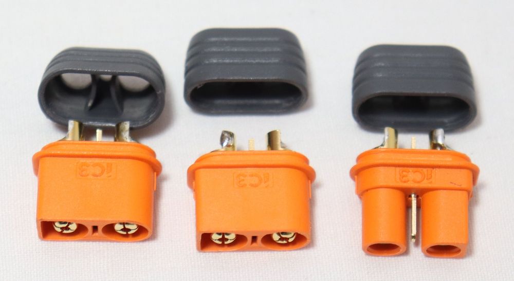 Carson T-Plug Stecker/Buchsen Set – 3 Paare, Verpolungssicher Mit Schrumpfschlauch Für Hochstrom
