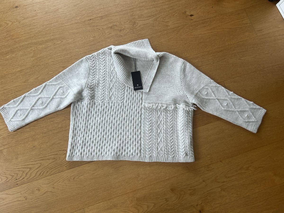 Monari Maglioni & Felpe: Monari Pullover, Strickmuster, Grösse 42, Neu – Nuovo e nell'imballaggio originale da Kehrsiten venduto da fot_55m5