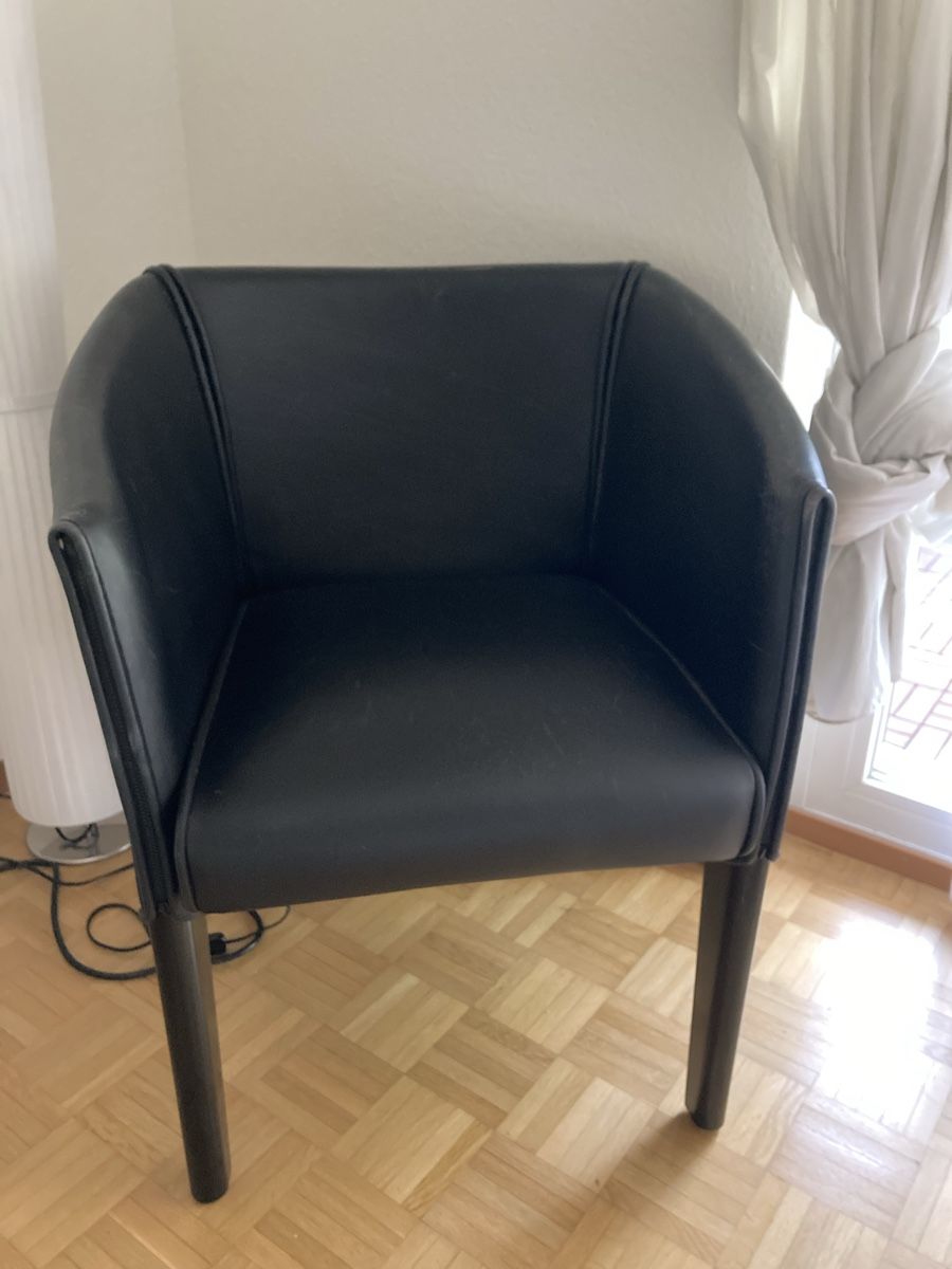 Fauteuils: 2 Ledersessel schwarz – D'occasion à Zürich par anda89