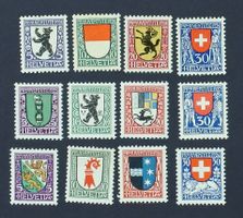 Pro Juventute 1924-26 J29-40 **