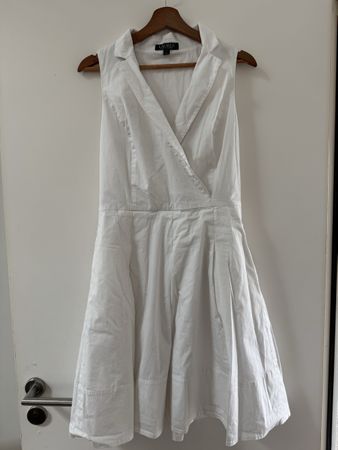 Lauren Ralph Lauren White Fit-and-Flare Dress – Size 12 (L)