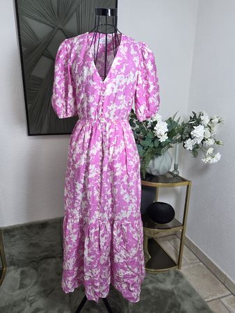 & Other Stories Dress Pink White Pattern EUR 38