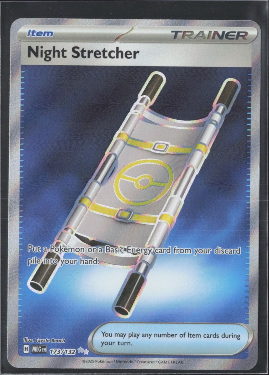 Pokémon Carte collezionabili: POKÉMON / Night Stretcher / Mega Evolution 🇺🇸 – Usato da Herzogenbuchsee venduto da TCG-High-Quality