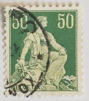 MA152) 113y, Sitzende Helvetia Kreiden Papier Sieg. Kt. 150.