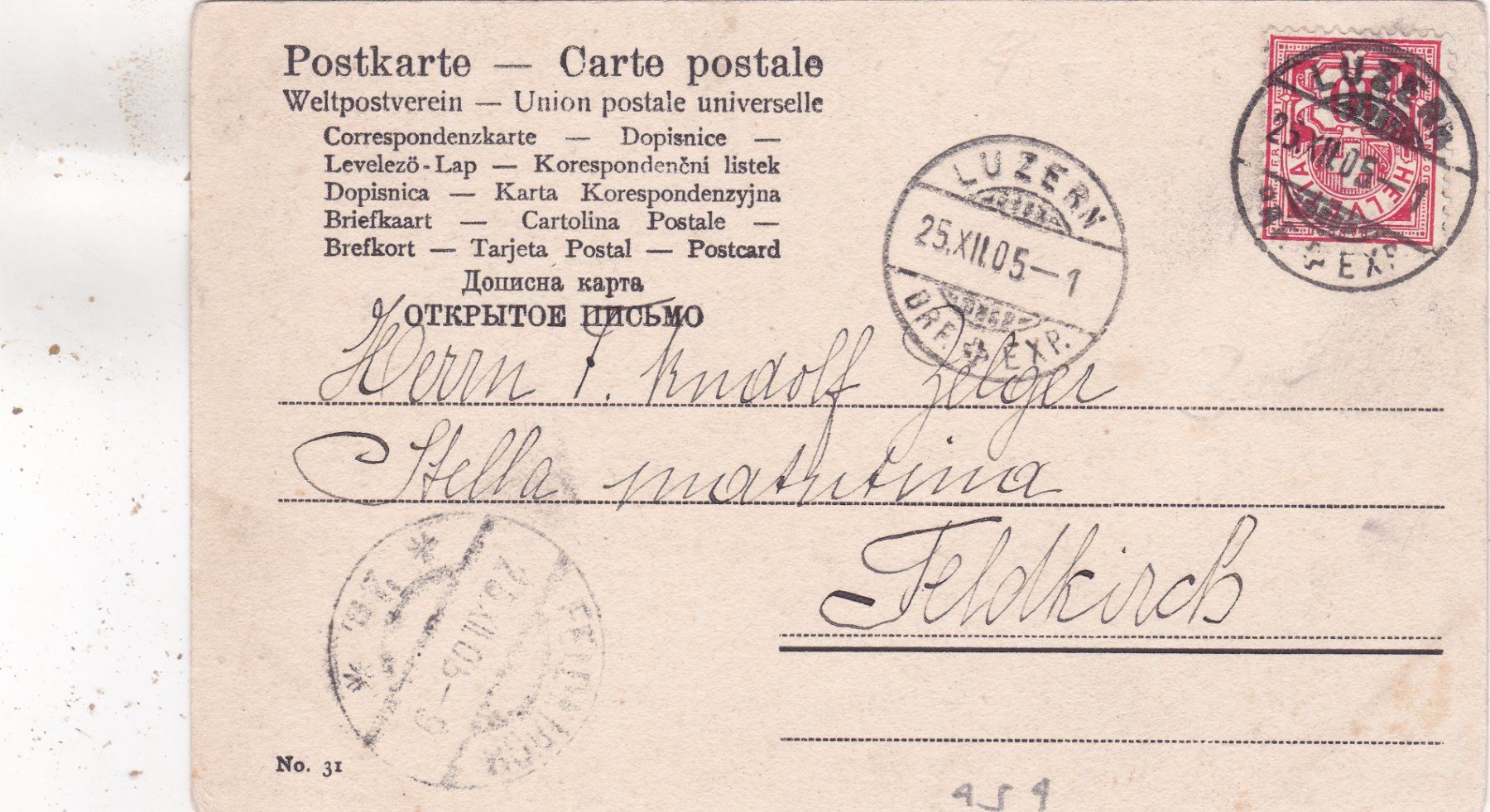 Cartoline postali: Kitsch Kind Engel Weihnachten 1905 – Usato da Herisau venduto da Lisegrat2008 1