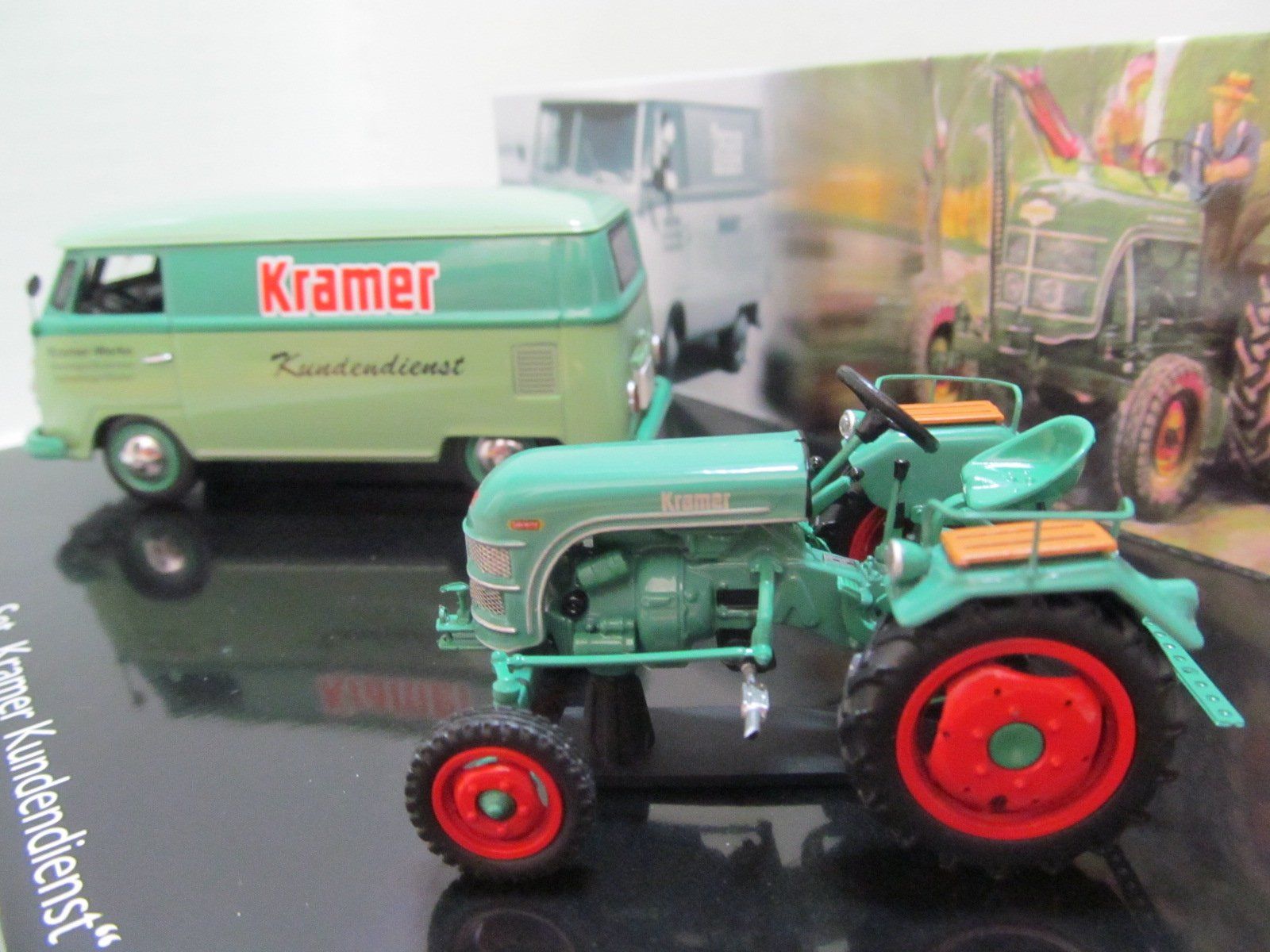 Schuco Kit di modellismo & Modellini statici: KRAMER  ALRAD  SET  MIT  DVD  VW T1  KRAMER TRAKTOR – Nuovo (secondo la descrizione) da Grueningen venduto da malamut56 4