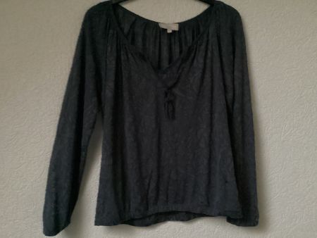 Cream schicke Damen Bluse, d.blau , Grösse L mit Motiv