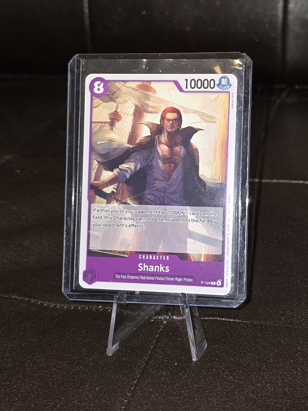 Bandai Sammelbilder & Trading cards: Shanks P-104 One Piece Promo – Neu und originalverpackt aus Bronschhofen von dvnb