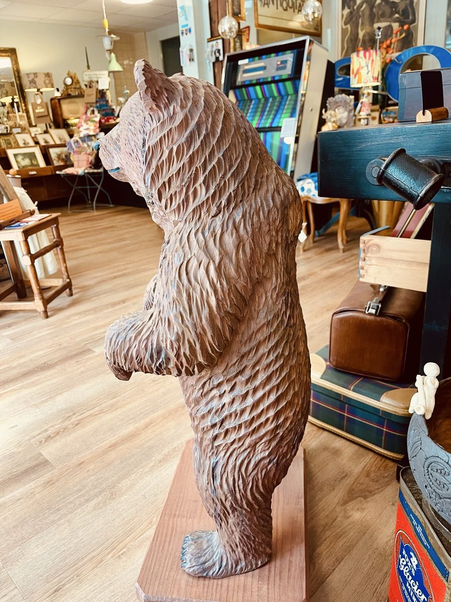 Skulpturen & Statuen: Holzfigur Bär handgeschnitzt 72cms – Gebraucht aus Merligen von aebi57 7