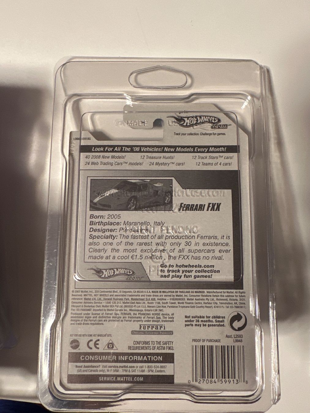 Hot Wheels Modellini d'auto: 4x Hot Wheels Ferrari OVP + Protector – Nuovo (secondo la descrizione) da Basel venduto da Brani91 5