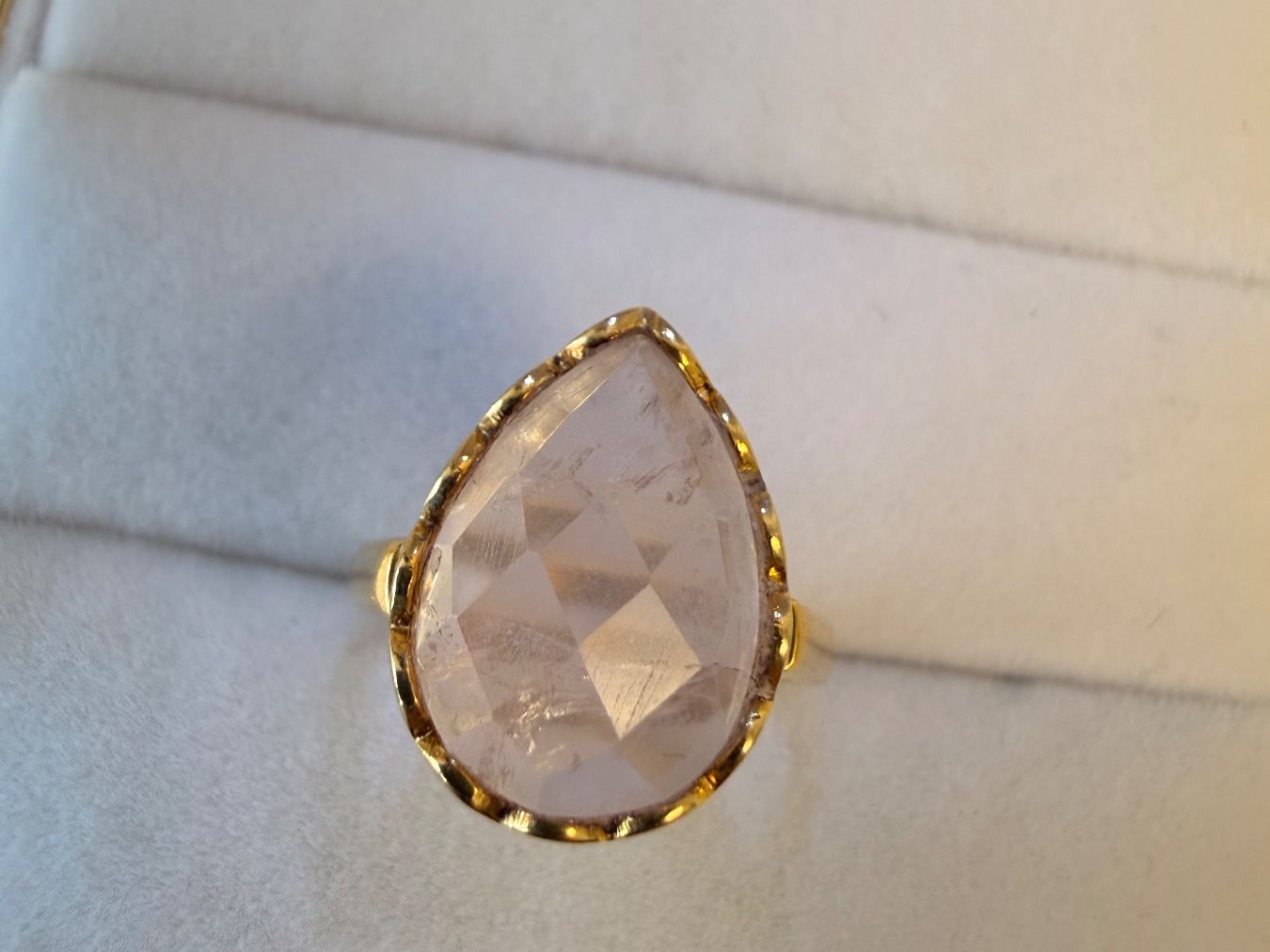 Anelli: Ring Silber 925 mit einem Rosenquarz Stein Gr. 58 – Nuovo e nell'imballaggio originale da Zug venduto da gold.schmuck 1