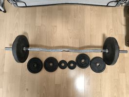 SZ Hantelstange mit Gewichten