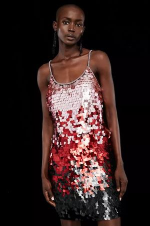 Mini Abendkleid  sequins / Silvester M
