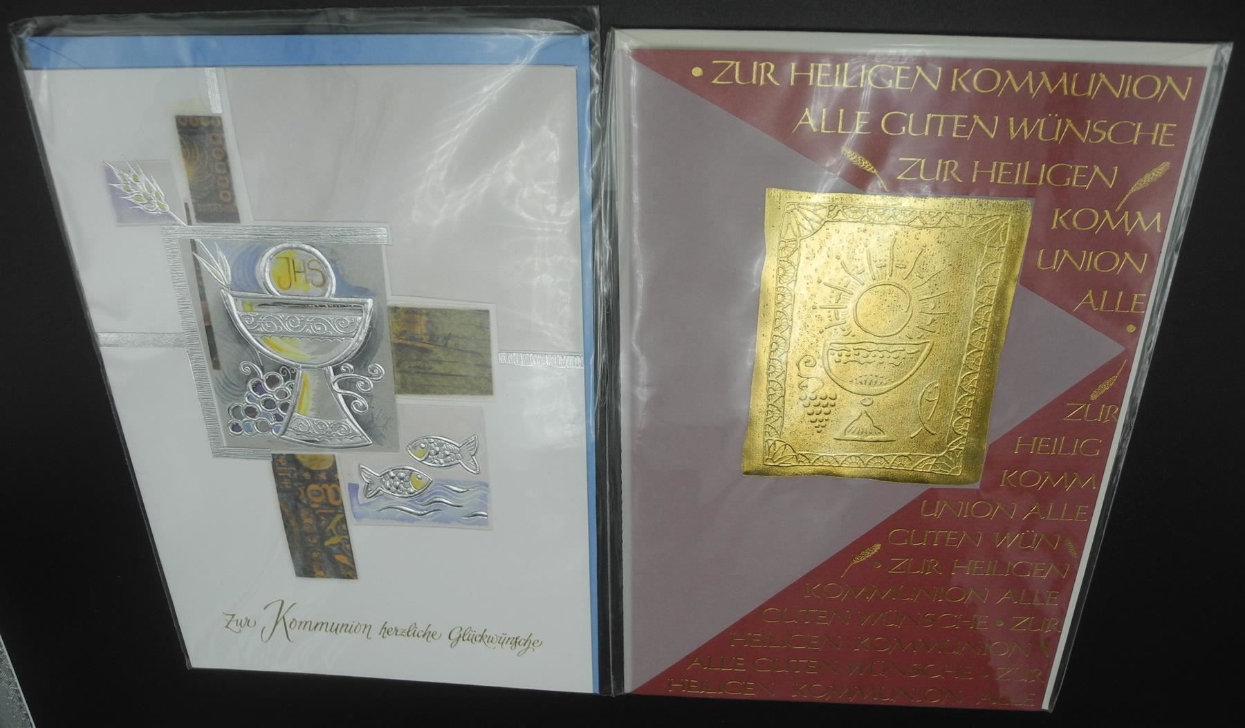 Cartoline: 4 Kommunionkarten, Nr. 306 – Nuovo e nell'imballaggio originale da Kottwil venduto da Crazyrolf 3