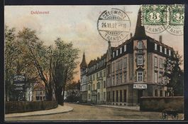 AK Delémont, Avenue de la Gorne, 1907