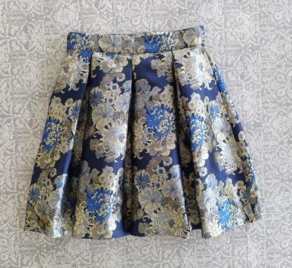 GUESS Rock Damen blau Blumenmuster GrösseXS, Neu