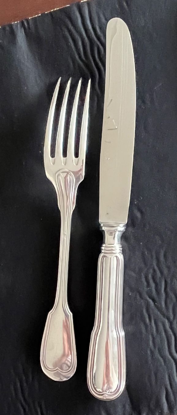 Christofle Set di posate: Christofle  Besteck - Chinon, 12 teilig, – Usato da Stetten AG venduto da Brissago25 3