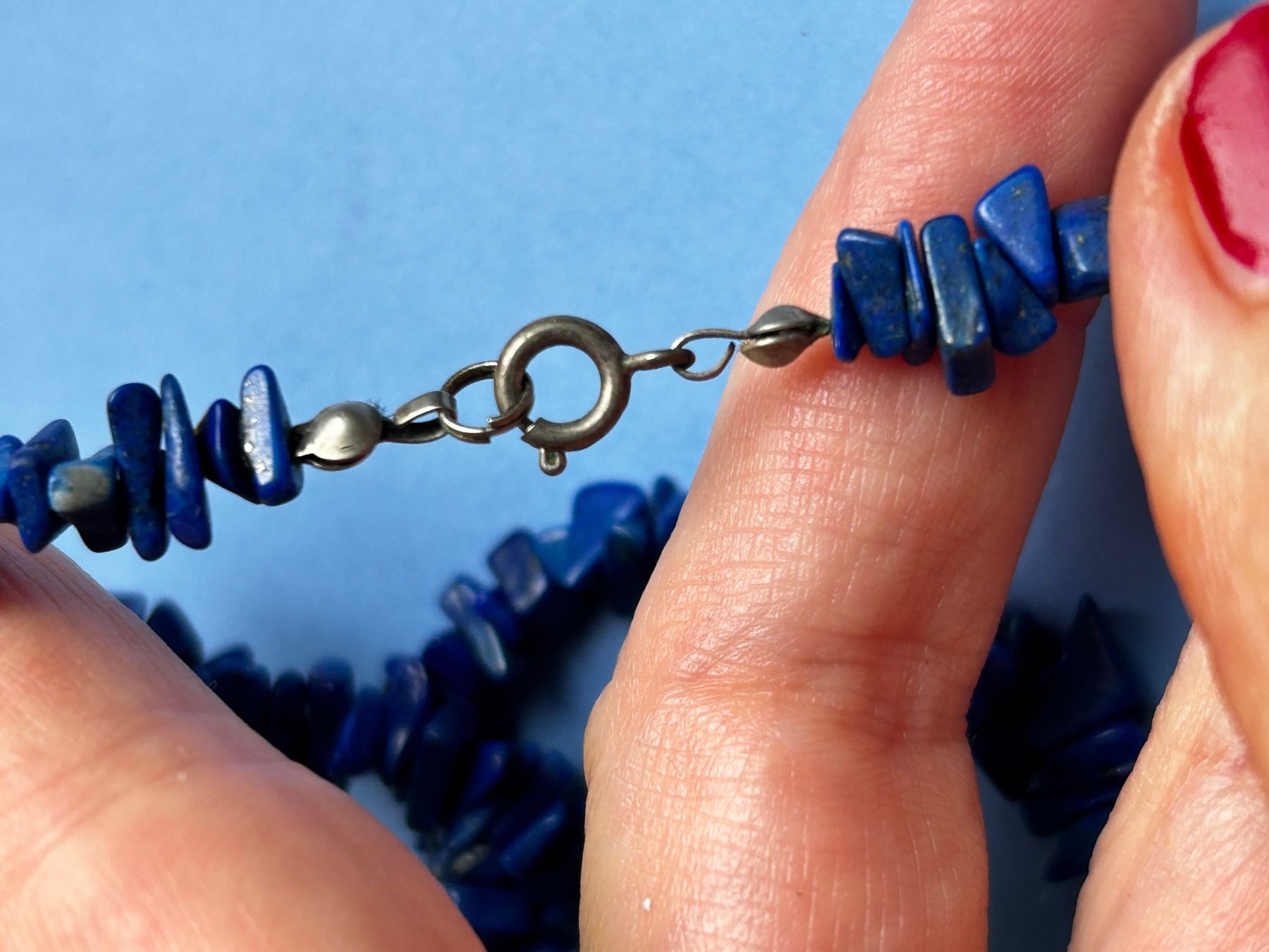 Catenine: Lapislazuli Edelstein Kette (48cm) – Usato da Laufen venduto da Bellebellezza 6