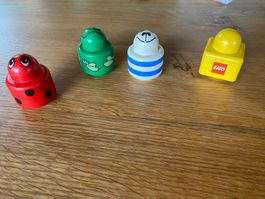 LEGO PRIMO Tier Rassel Frosch Marienkäfer weiss Konvolut