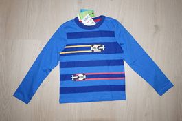 Langarmshirt Rennauto blau Gr.116 Kids Neu!