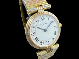Cartier Trinity Vendom Lady 18k Tricolor 25mm Q *U1490