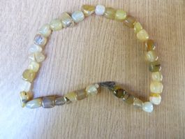 Achatkette aus Tibet gelb-transparent Achat-Steine