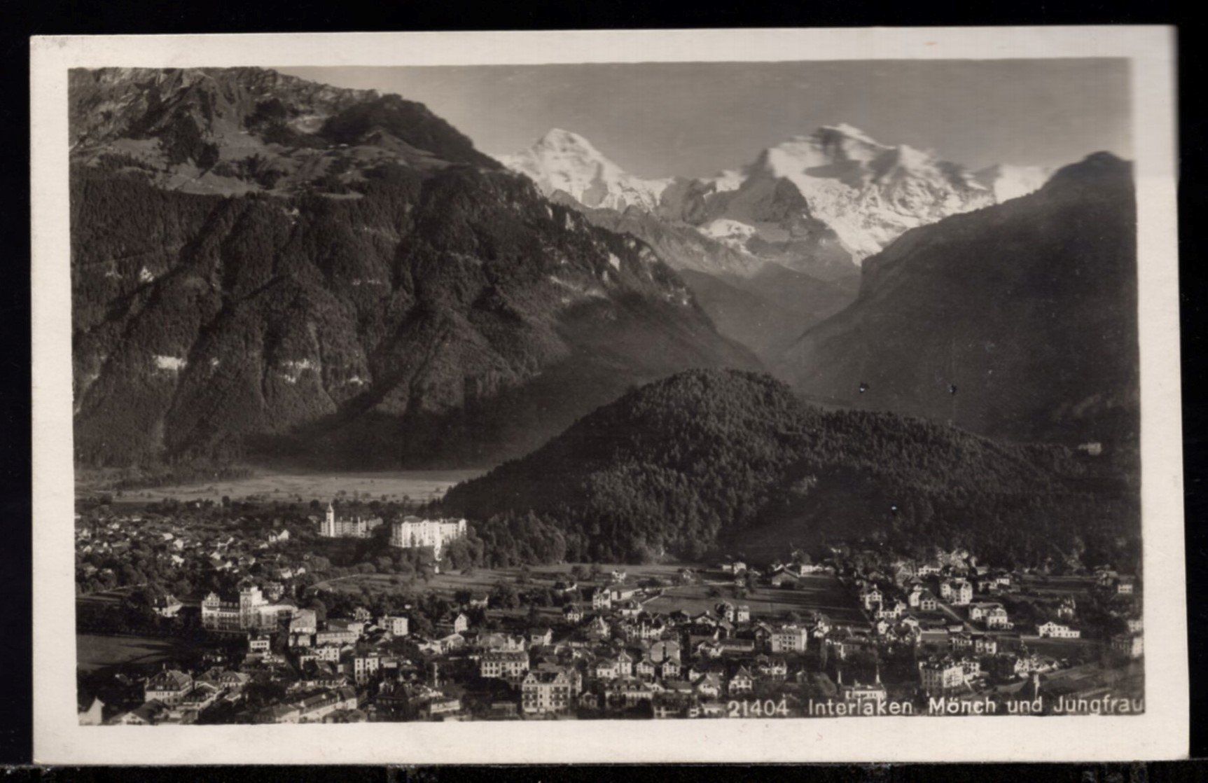 Cartoline postali: Interlaken Mönch und Jungfrau  1925 – Usato da Aarau venduto da kufi44