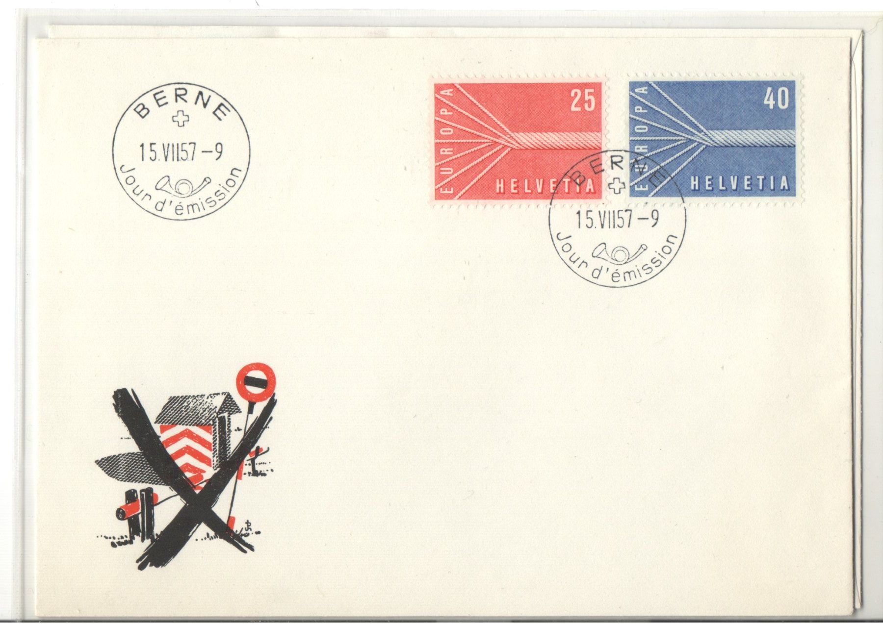 Alle Briefmarken: FDC – Gebraucht aus Echichens von Topfila 1