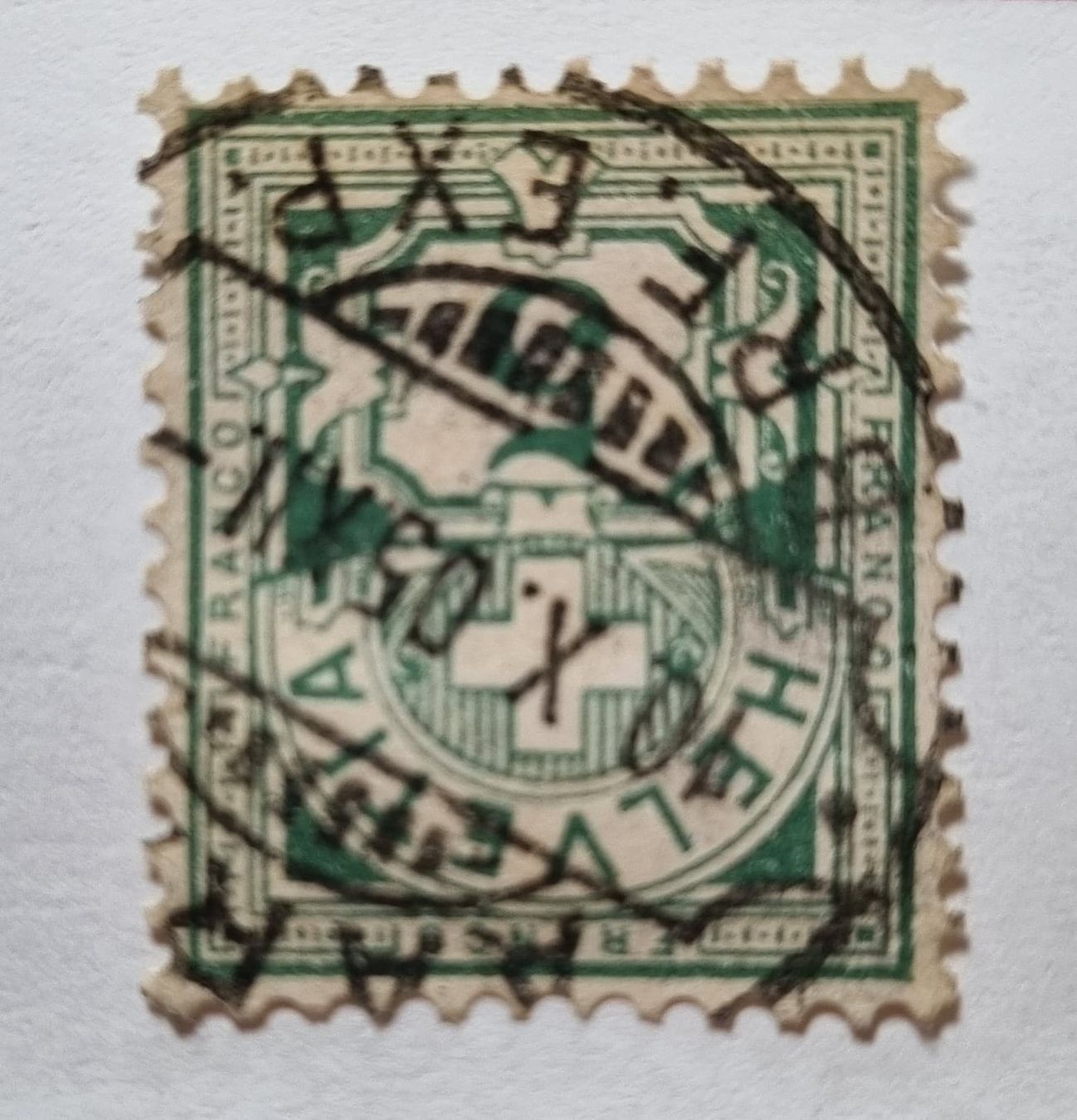Tutti i francobolli: Schweizer Briefmarken um ca. 1900 – Usato da Jegenstorf venduto da mamoje 2