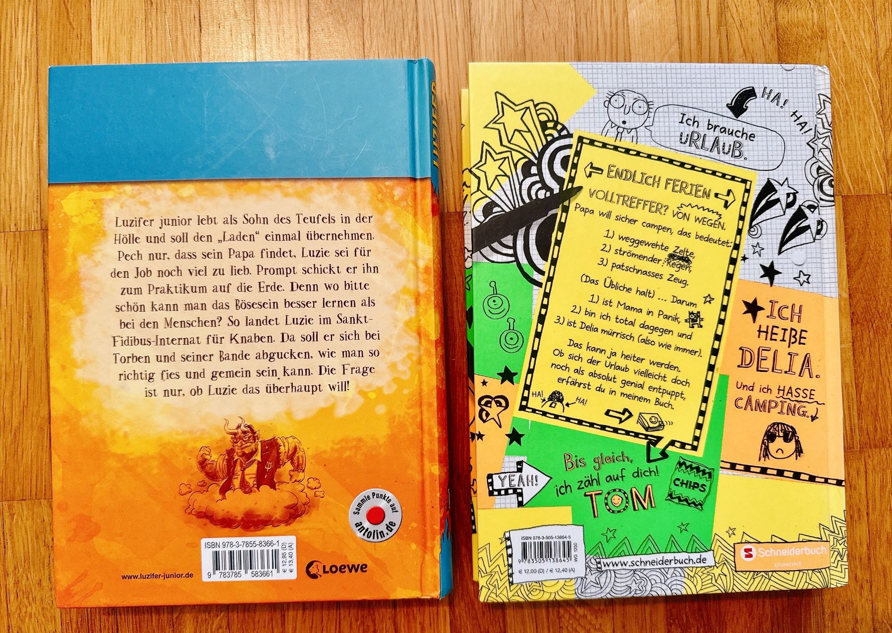 Bücher: 2 Kinderbücher/Jugenbücher: Luzifer Junior, & Tom Gates – Gebraucht aus Muttenz von denise06 1