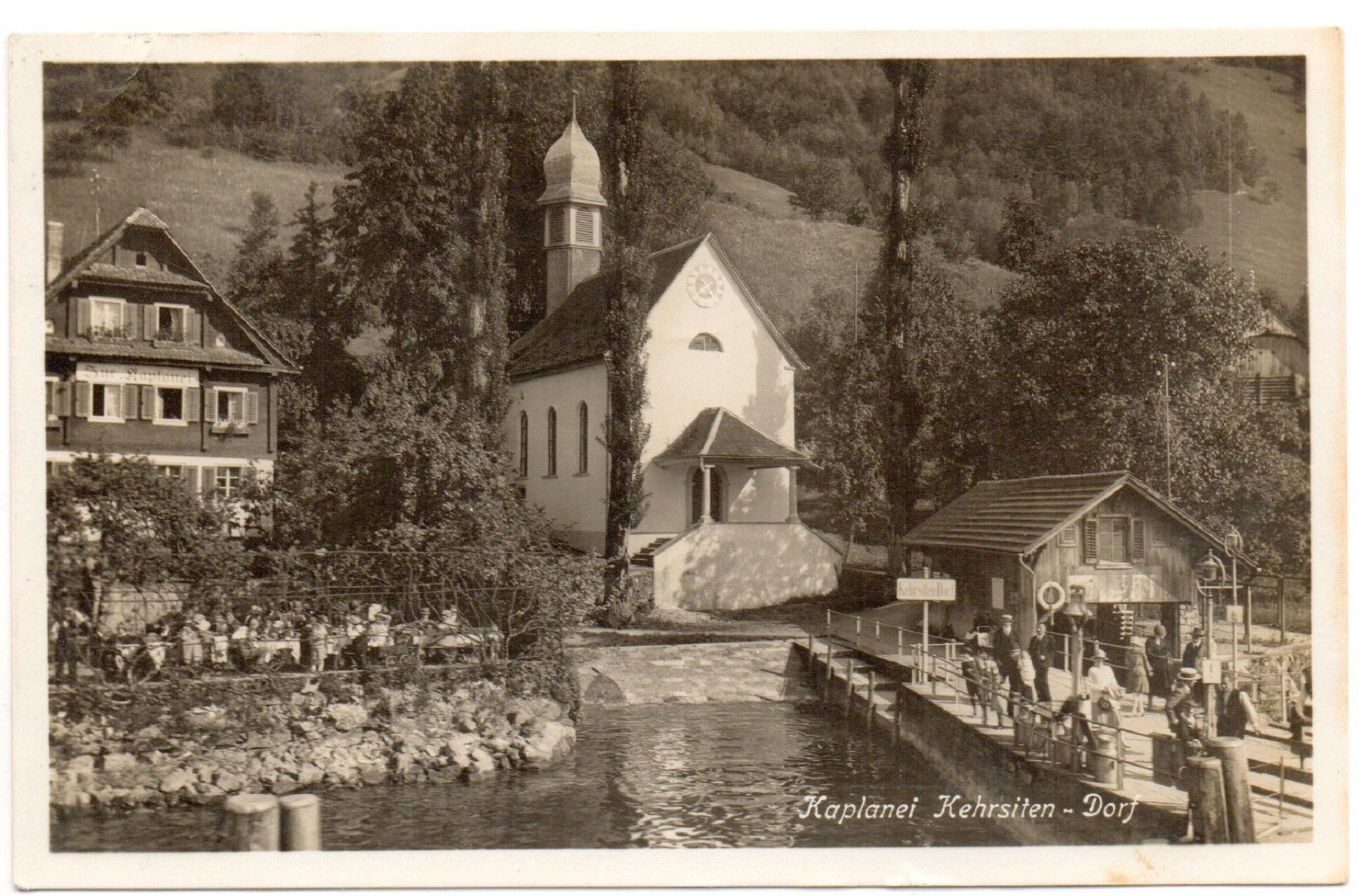 Cartoline postali: KEHRSITEN-DORF Schiff-Station – Usato da Jona venduto da philajona