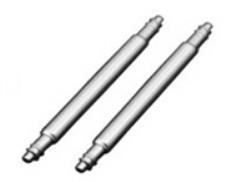 2 Stück 15mm Armbandstege (Pins), Federstege