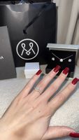 Moncara Schmuckset 585 Weissgold Diamanten